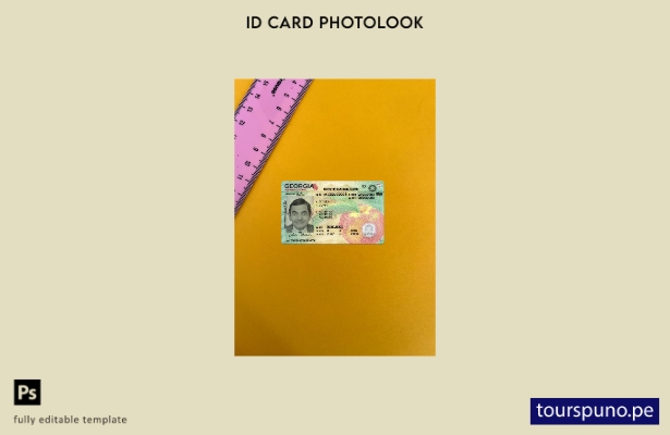 listo para imprimir plantilla frontal con aspecto fotográfico de la versión de l